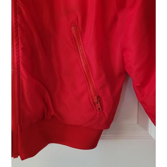 Vintage Columbia Large Ski Bomber Jacket Reversible Red Blue Thinsulate 3m - Picture 7 of 7